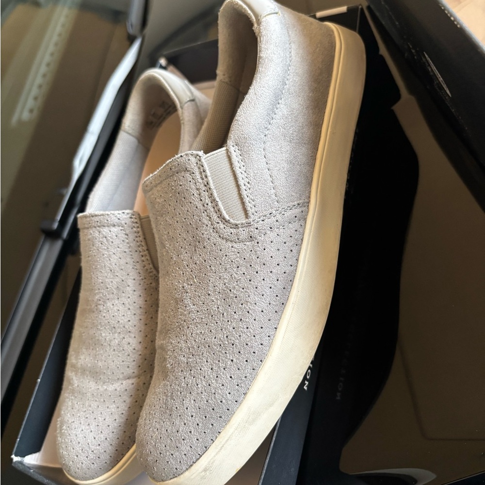 Dr. Scholl's Light Tan Suede Slip-On Shoes